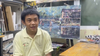 صور: بيكاسو الماينماري.. "بهوني مياستان" طفل ذو 13 عاماً يرسم باحتراف في عالم الفن!