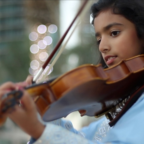 Photo: Fatima Al Raqbani: Dreams of leading an orchestra at Dubai Opera