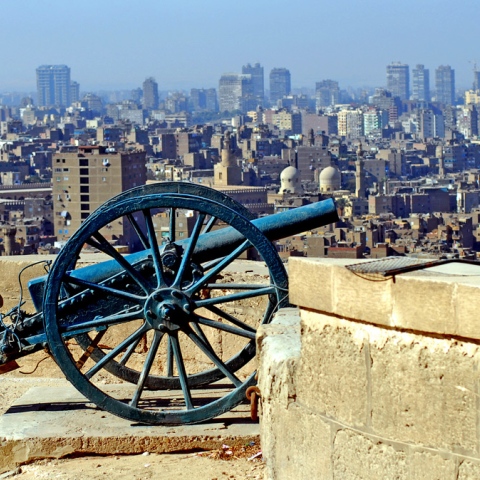 Photo: Firing the Iftar Canon