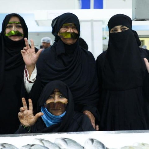 Photo: Female fish mongers back in Dubai