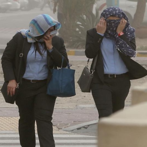 Photo: How do you deal with sandstorms?