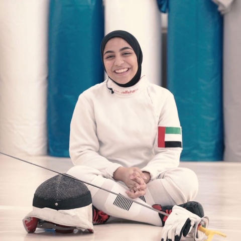 Photo: HI DUBAI Episode 21 – SPORT – Shahed, fencer