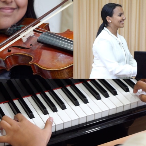 Photo: Two talented Saudi musicians in Dubai