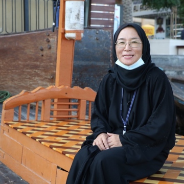 Photo: "Noor the Japanese".. An Exceptional Guide in the Emirates for over two decades!