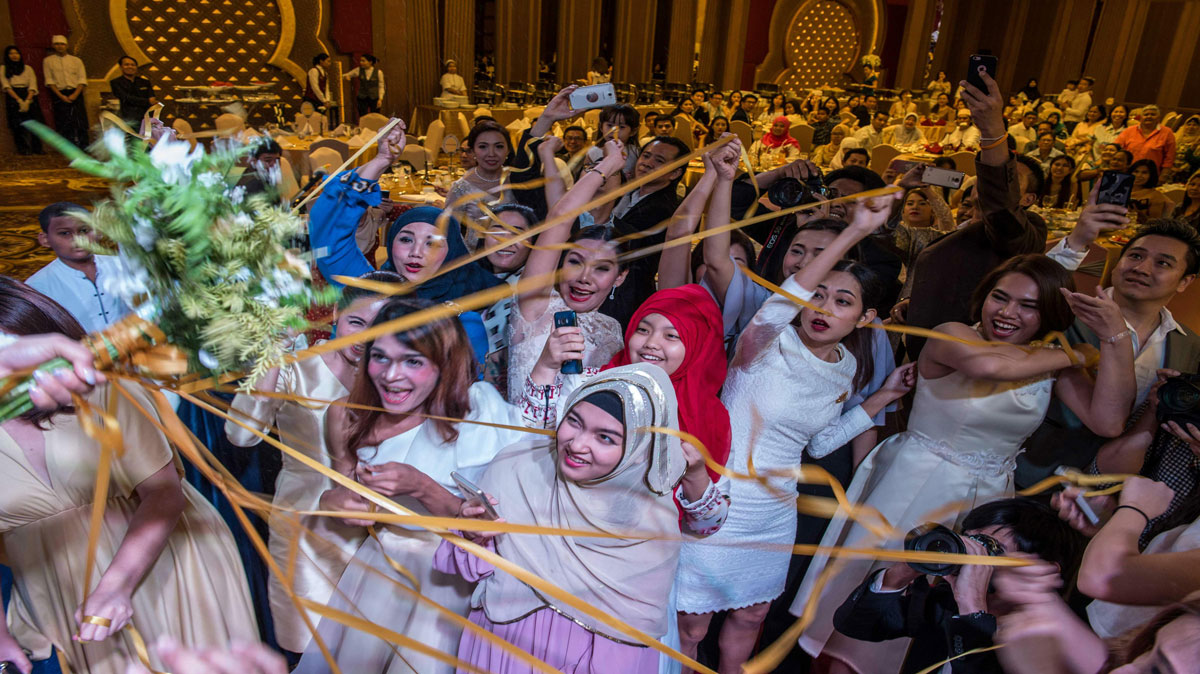 Thailand is embracing halal tourism new initiatives to entice Muslims. Al Meroz hotel in Bangkok is the country&rsquo;s first halal hotel, with segregated swimming pools to jelly made from seaweed. The 5-star hotel has hosted dozens of marriages.(AFP)